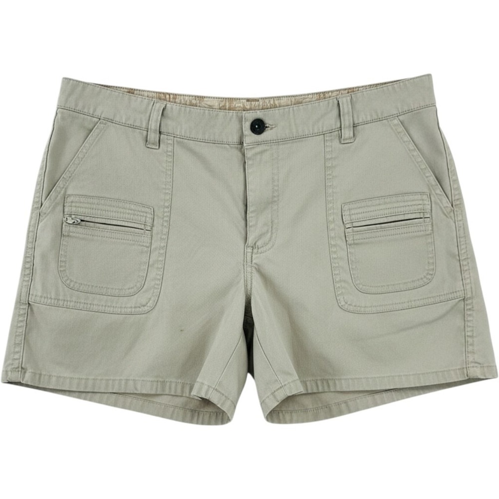 Austin Clothing Co Womens Khaki Stretch Cargo Utility Shorts Tan Size 12